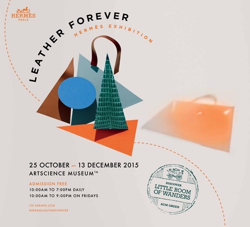 Hermès Leather Forever exhibition at ArtScience Museum