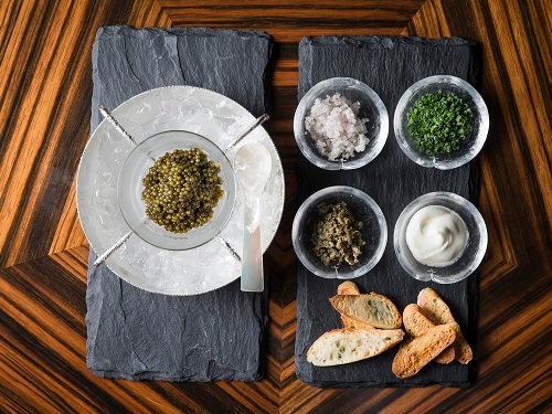 Oscietra Caviar at Osteria Mozza at Marina Bay Sands