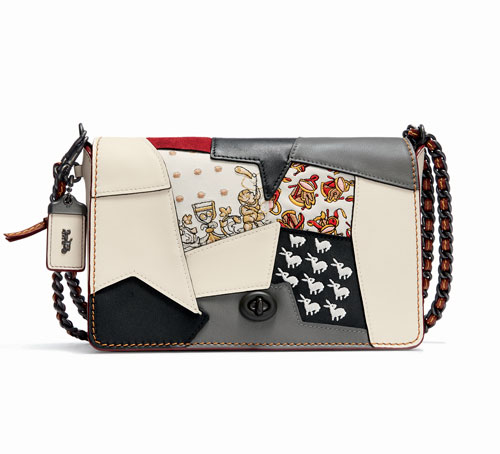 Front Row Fashion Week - Embellished Patchwork Dinky 24 from Coach