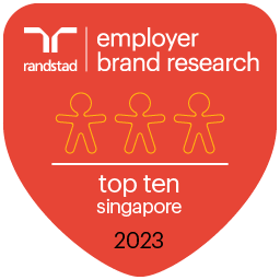 2019年 - Randstad Employer Brand Research - 2019 Most Attractive Employer in Singapore (3rd) - 2023 Most Attractive Employer in Singapore (9th)
