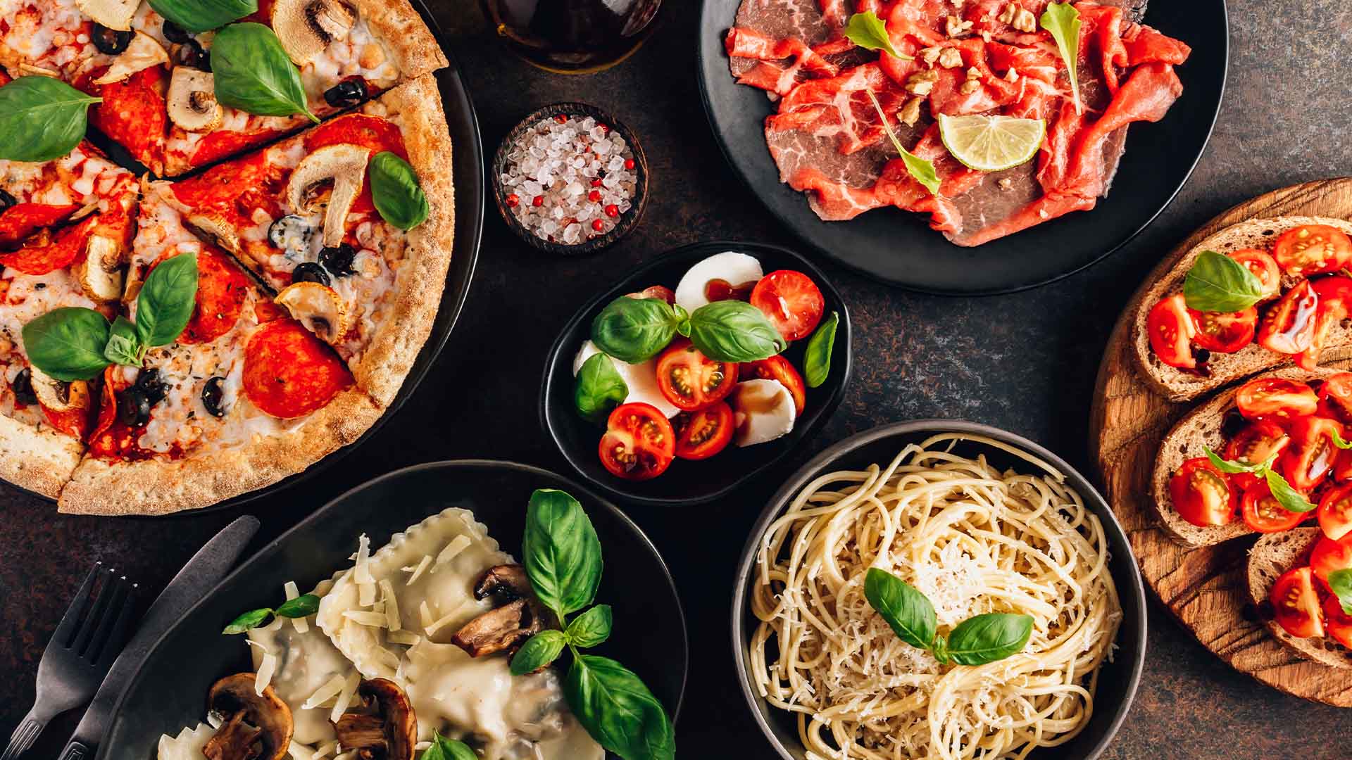 シンガポールのイタリアンレストランで広く親しまれているイタリア料理の数々