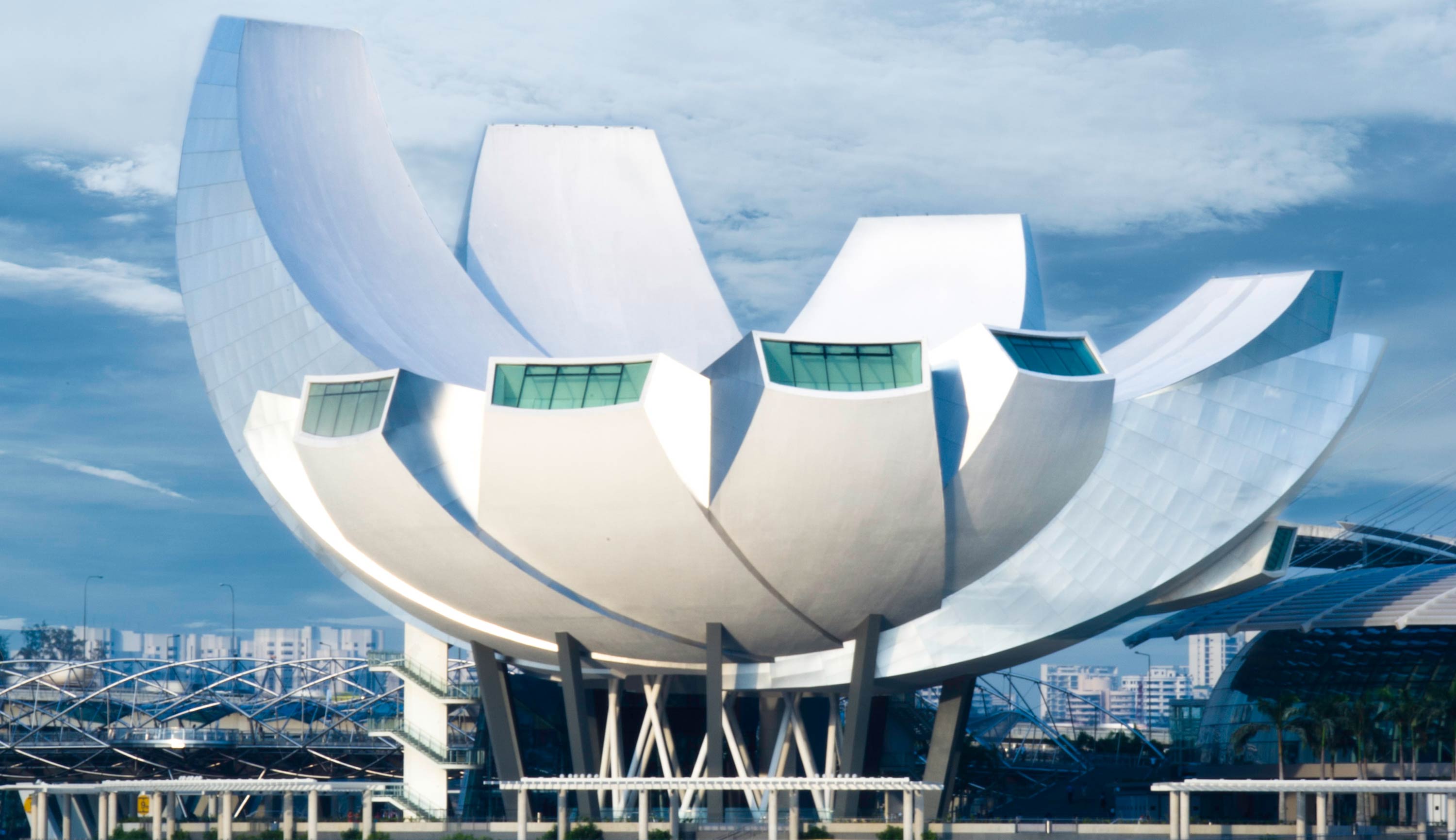 シンガポールのマリーナベイ・サンズのアートサイエンスミュージアム