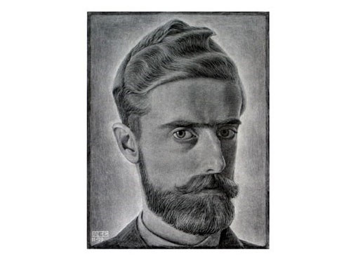 M.C.エッシャー、「Self-portrait（自画像）」