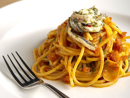 マリーナベイ・サンズのOsteria Mozza週末ファミリーランチで楽しむパスタ料理