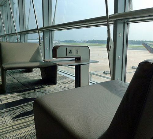 チャンギ空港の充電エリア