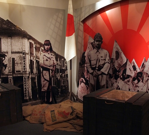 Japanese occupation of Singapore - museum exhibition