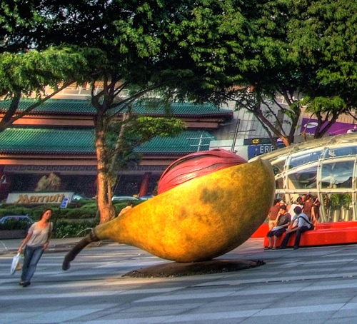 Nutmeg and Mace sculpture in Singapore