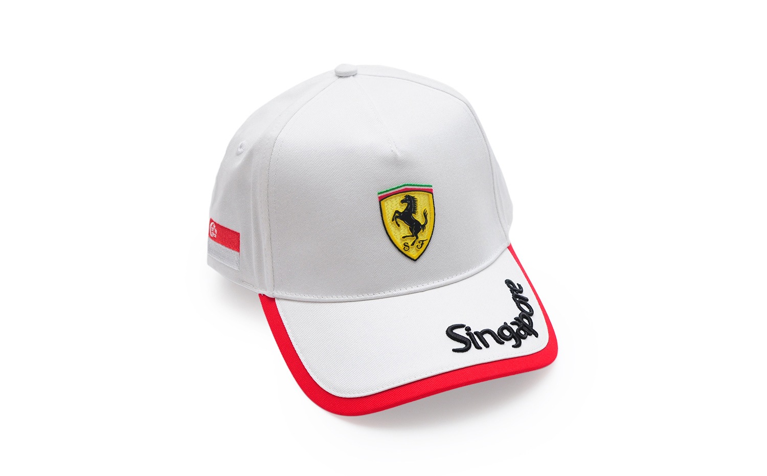 Ferrari Store: シンガポール シティ コレクション、キャップ ホワイト