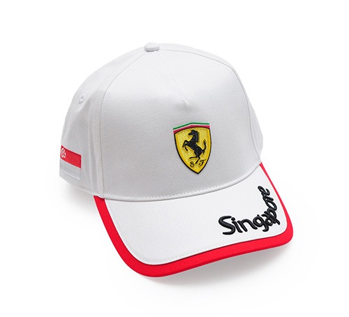  Ferrari Store: シンガポール シティ コレクション、キャップ ホワイト