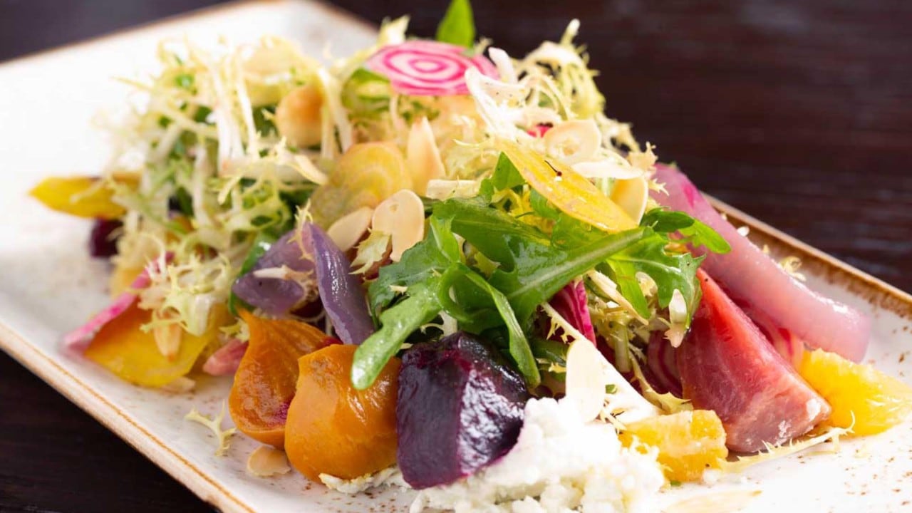 Salad from LAVO, a restaurant near Merlion Park