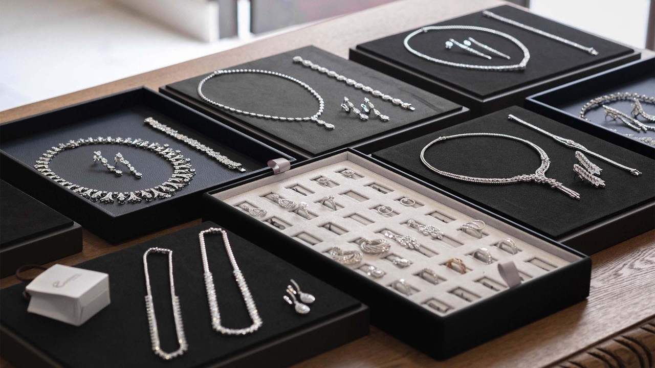 Diamond necklaces, rings and earrings from luxury jewellery brands in Singapore, Marina Bay Sands