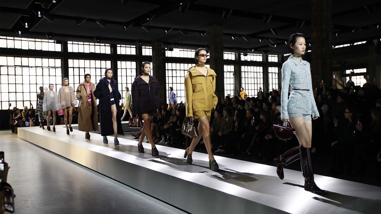 Models in Gucci's clothing, a top luxury fashion brand in Singapore