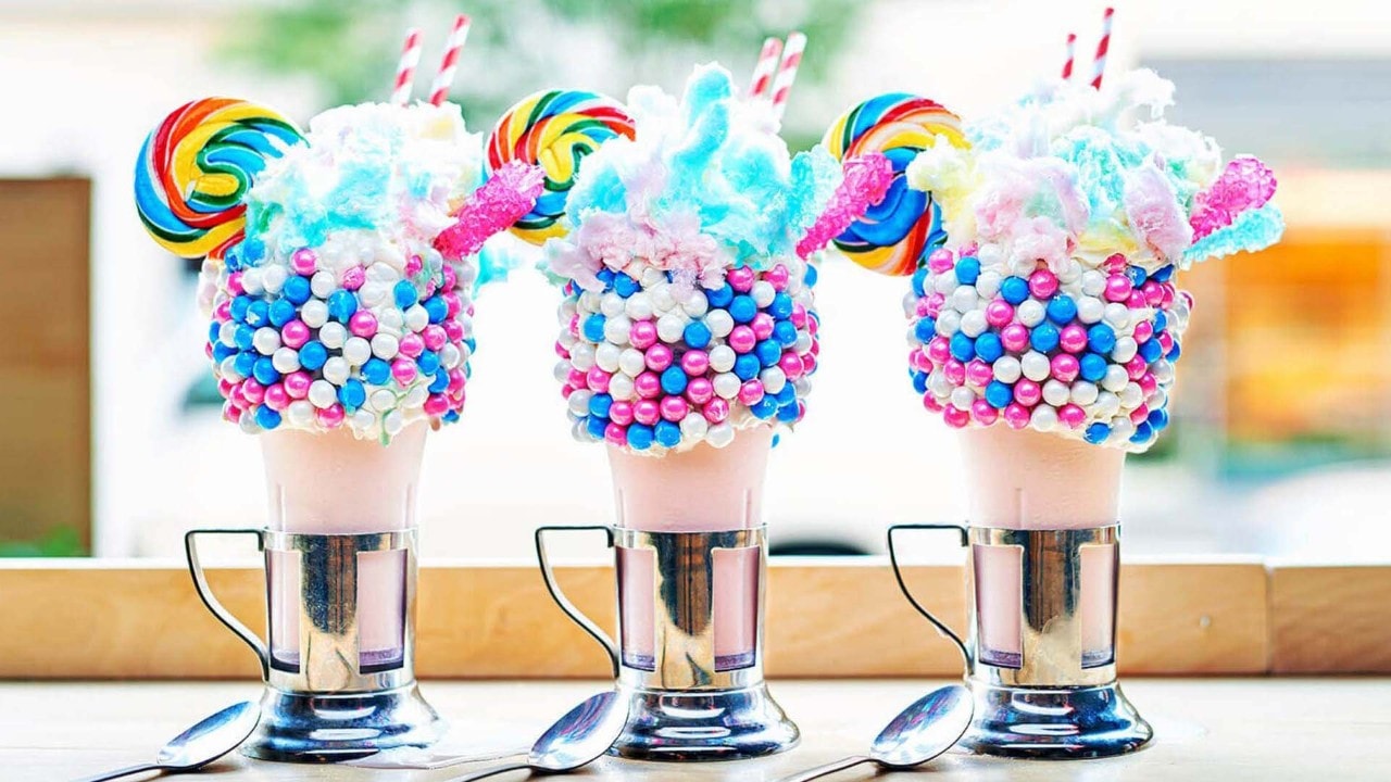 Cotton Candy Crazyshake at Black Tap Craft Burgers & Beer, a popular instagrammable drink in Singapore