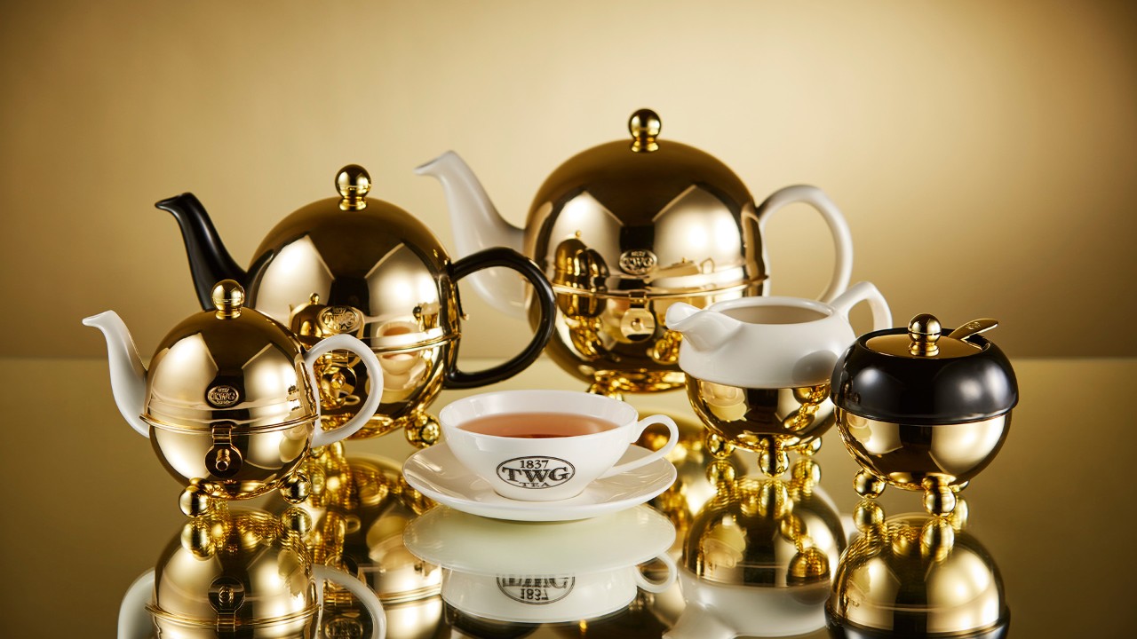 Tea and croissant at TWG Tea, a popular high tea and casual dining spot in Singapore