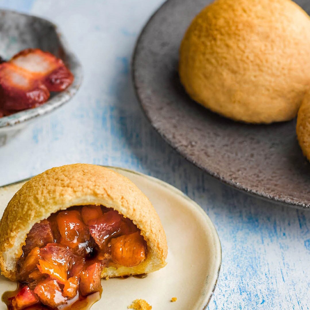Baked pork buns from Tim Ho Wan, a casual dining restaurant in Singapore, Marina Bay Sands