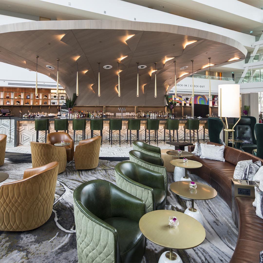 A casual sitting and dining spot at Renku Bar & Lounge, Marina Bay Sands