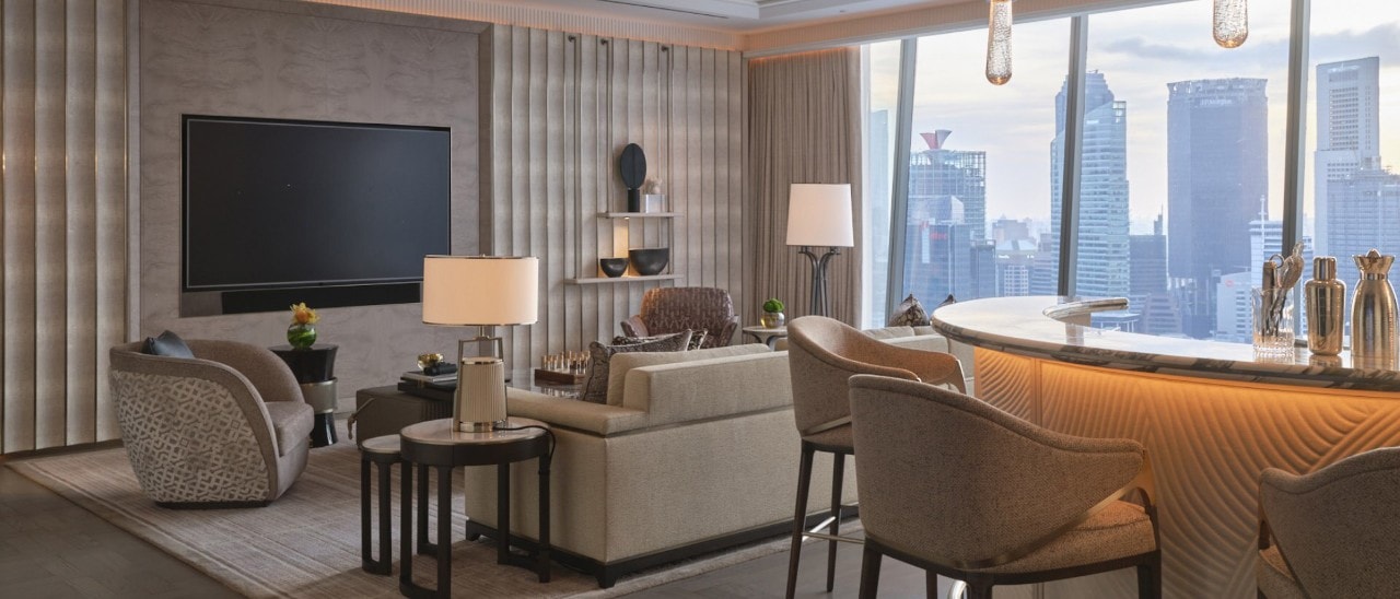 Hotel suite at Marina Bay Sands